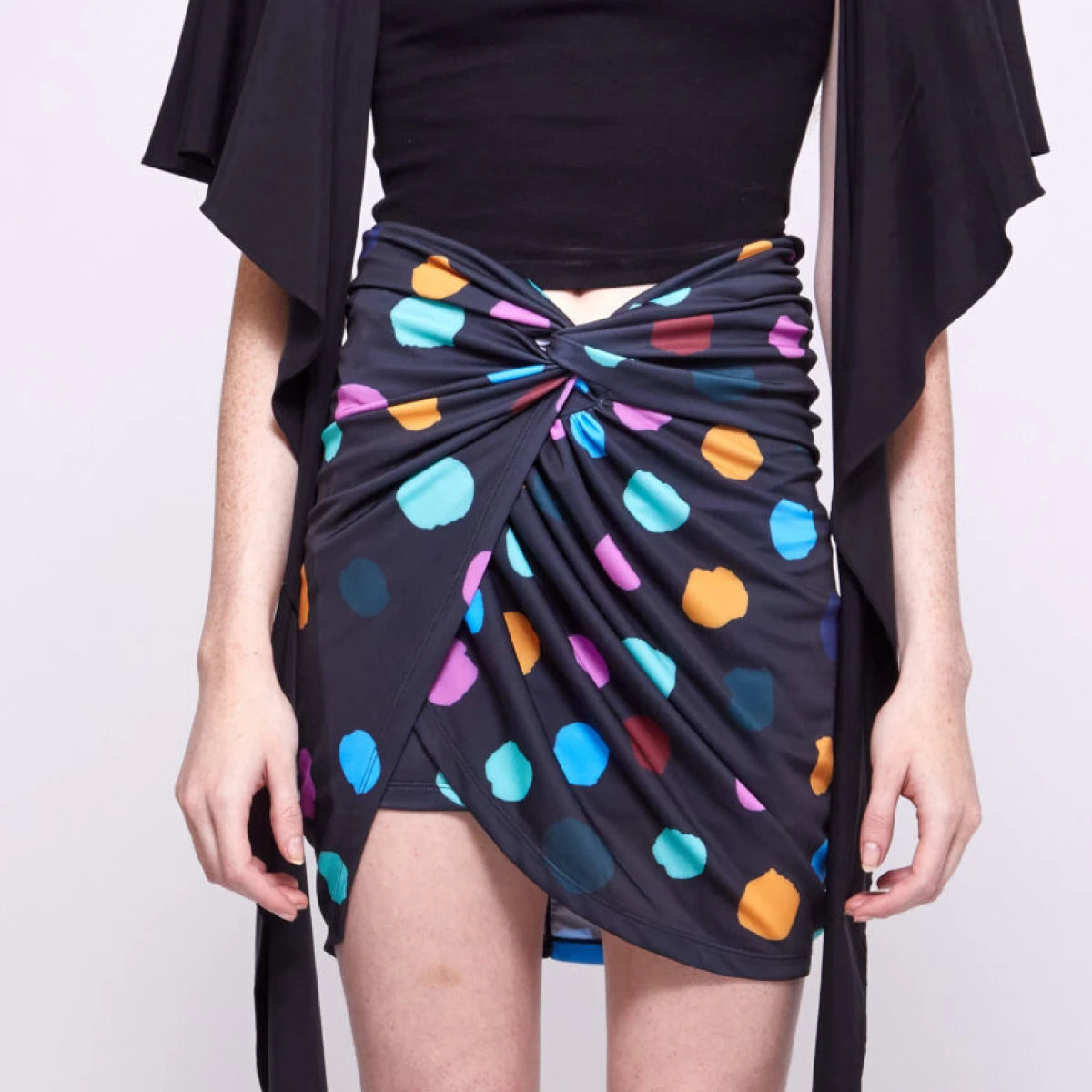 Avi | Ruched Mini Skirt