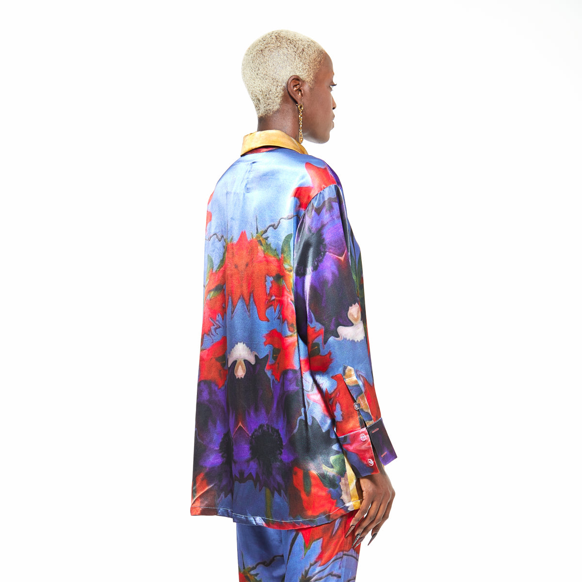 Carnation | Silk Button Up Shirt