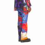Chrysanthemum | Floral Silk Pants