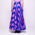 Dahlia | A-Line Skirt – Royal Blue & Orchid