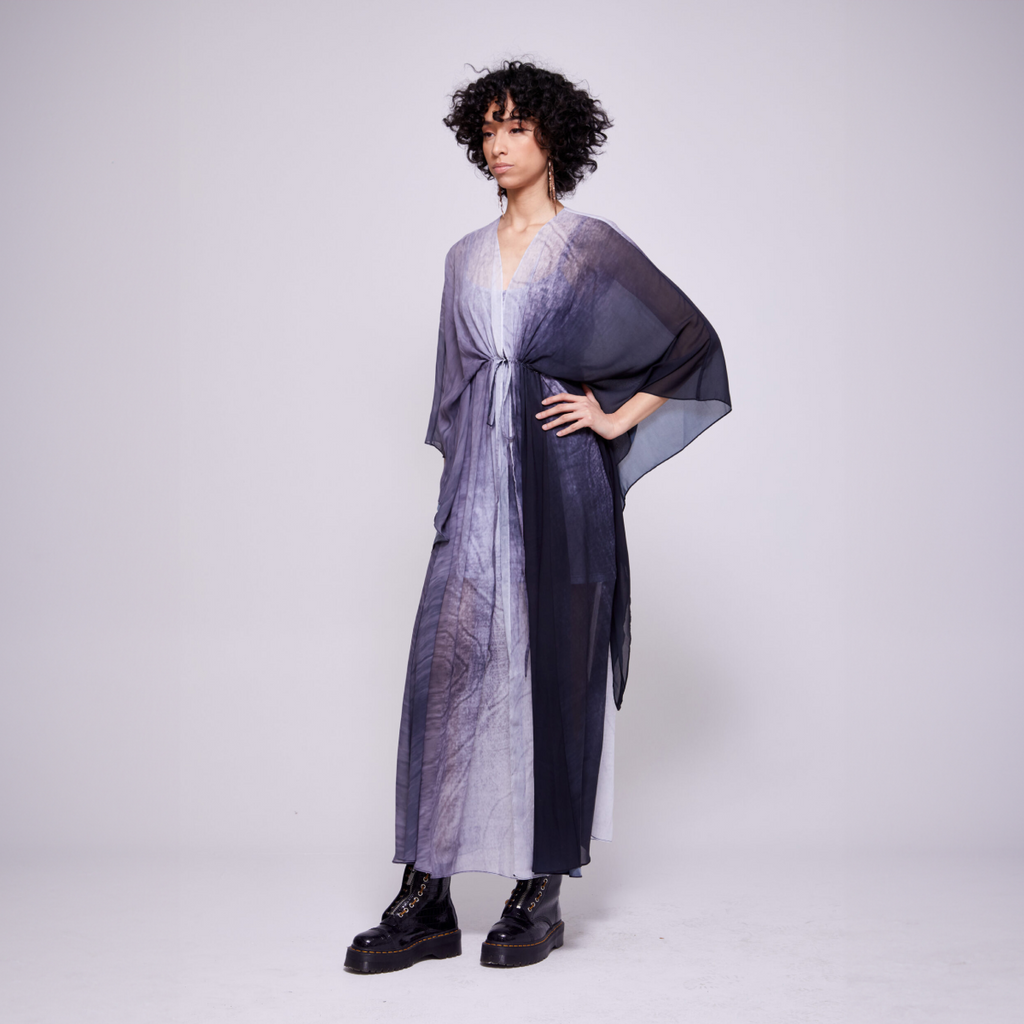 Lilac | Wide Sleeved Drawstring Duster