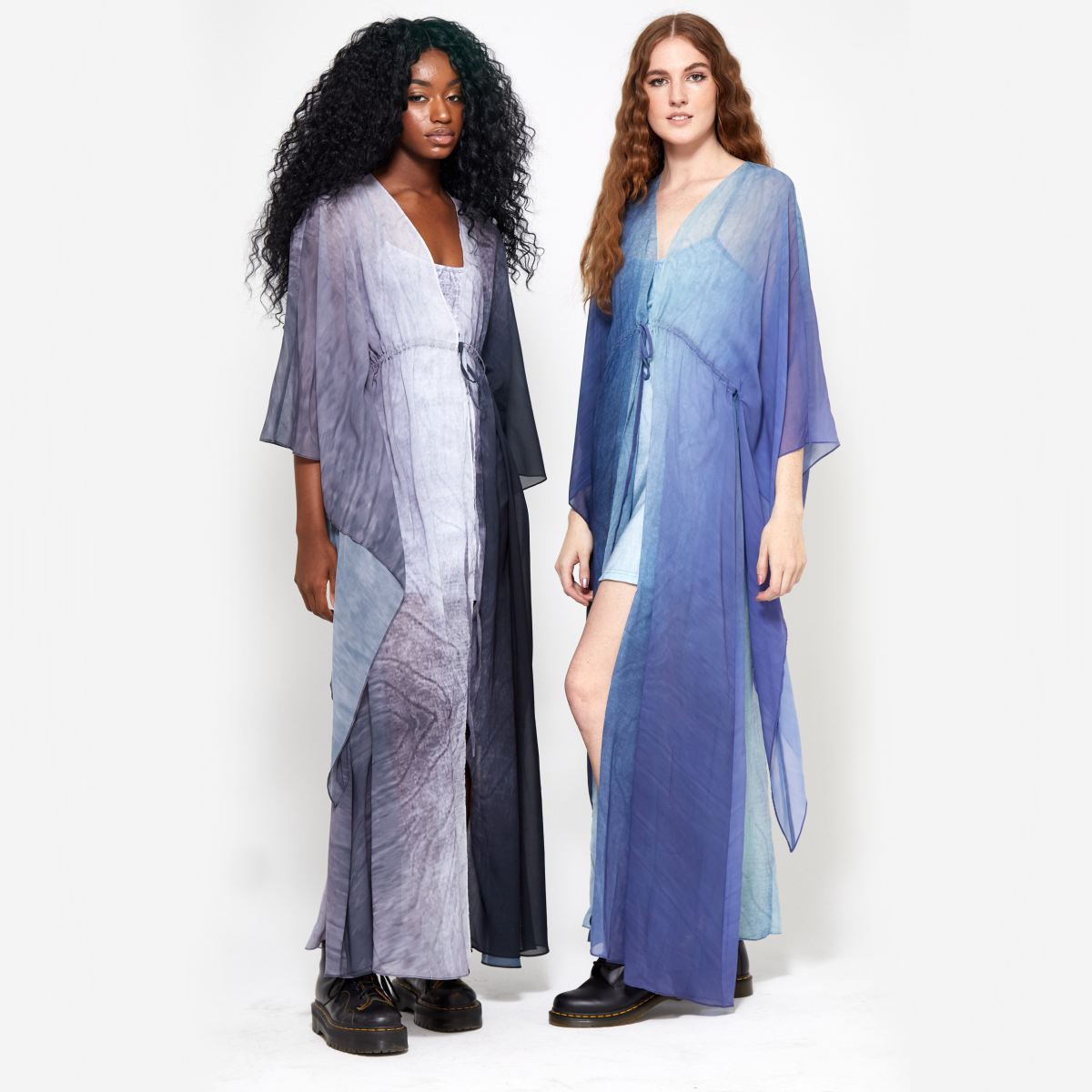 Lilac | Wide Sleeved Drawstring Duster