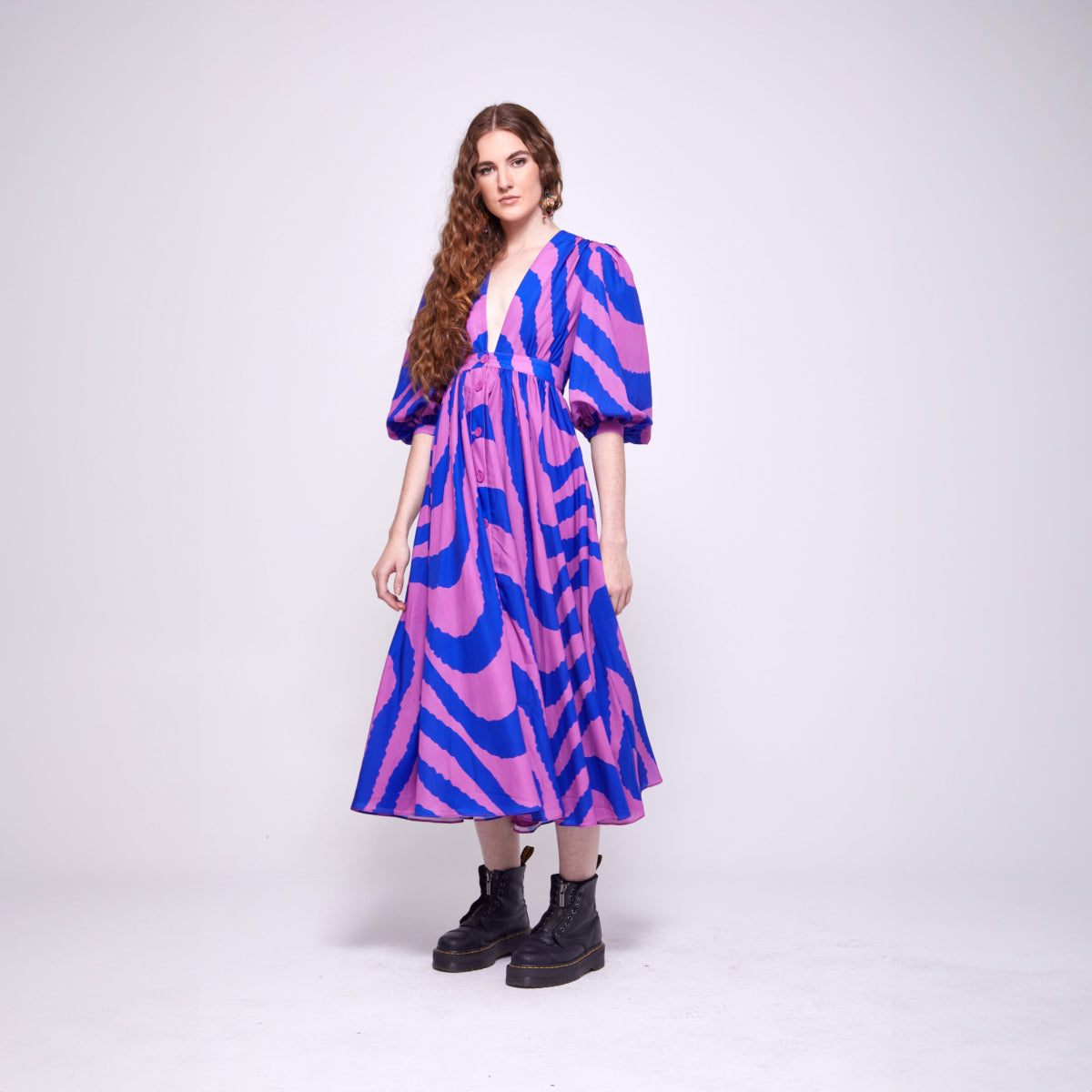 Lilly | Puffed-Sleeved Day Dress