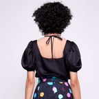 Nina | Puffed Short Sleeve Blouse