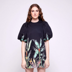 Palmas | Puffed Sleeve Mini Sheath