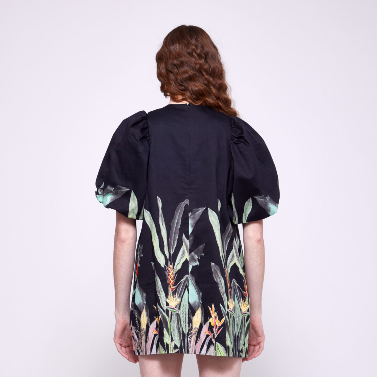 Palmas | Puffed Sleeve Mini Sheath