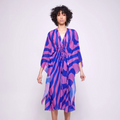 Tulip | Drawstring Duster – Royal Blue & Orchid