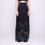 Zinnia | Midnight Garden Print Maxi Skirt