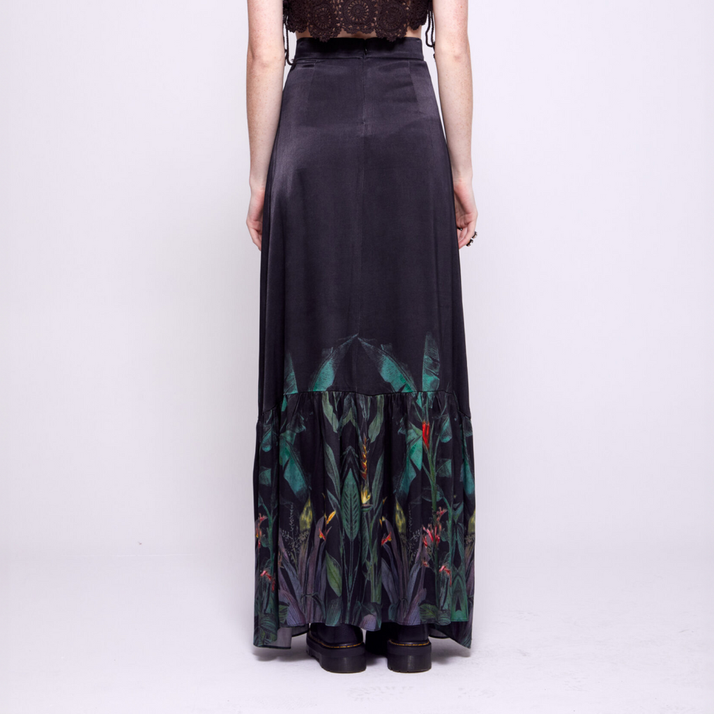 Zinnia | Garden Print Maxi Skirt