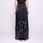 Zinnia | Garden Print Maxi Skirt