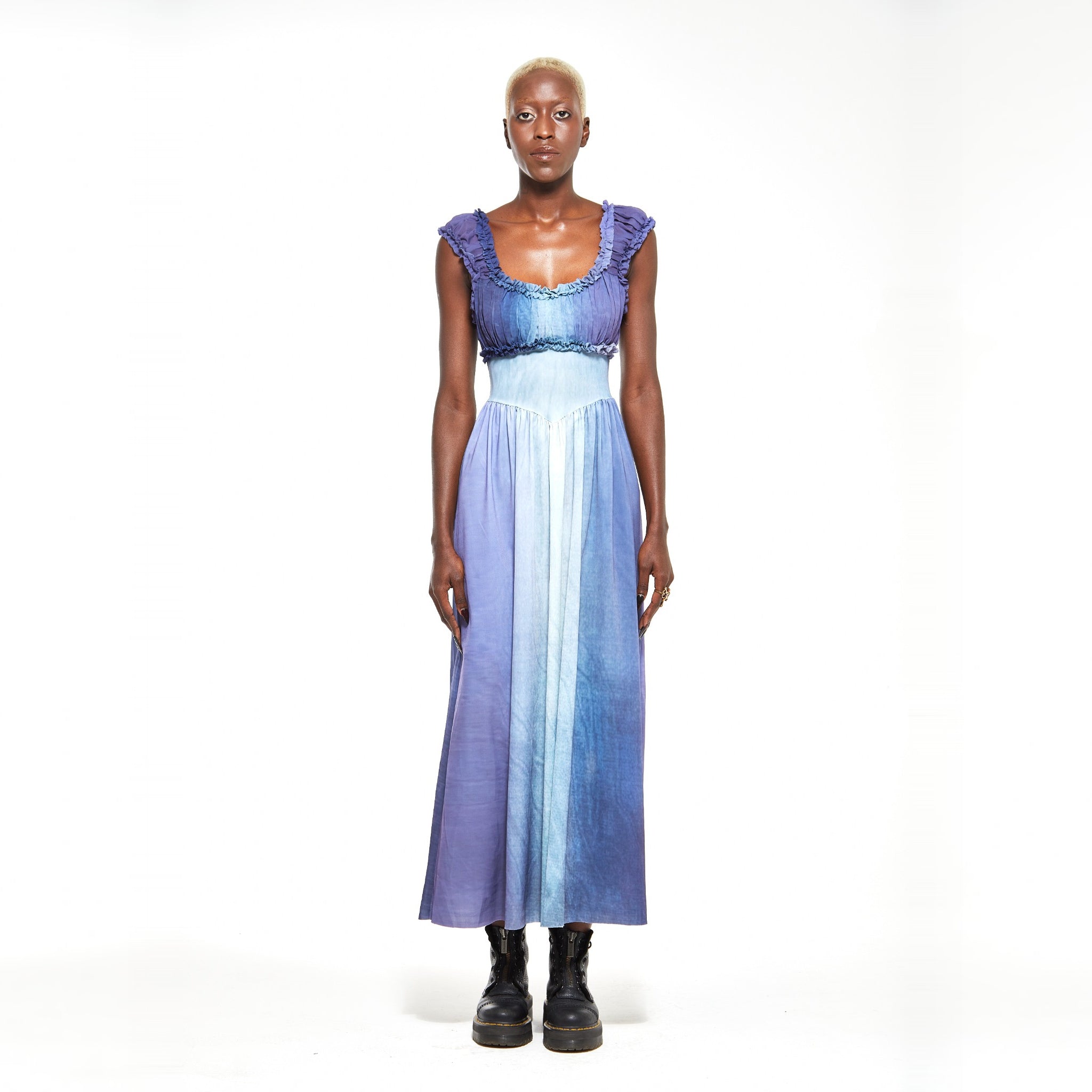 Anthea | Ombre Heroine Dress – Gradient of Blue