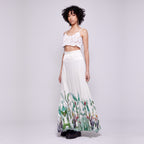 Anya | White Crochet Flower Cropped Cami