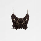 Anya | Crochet Flower Cropped Cami