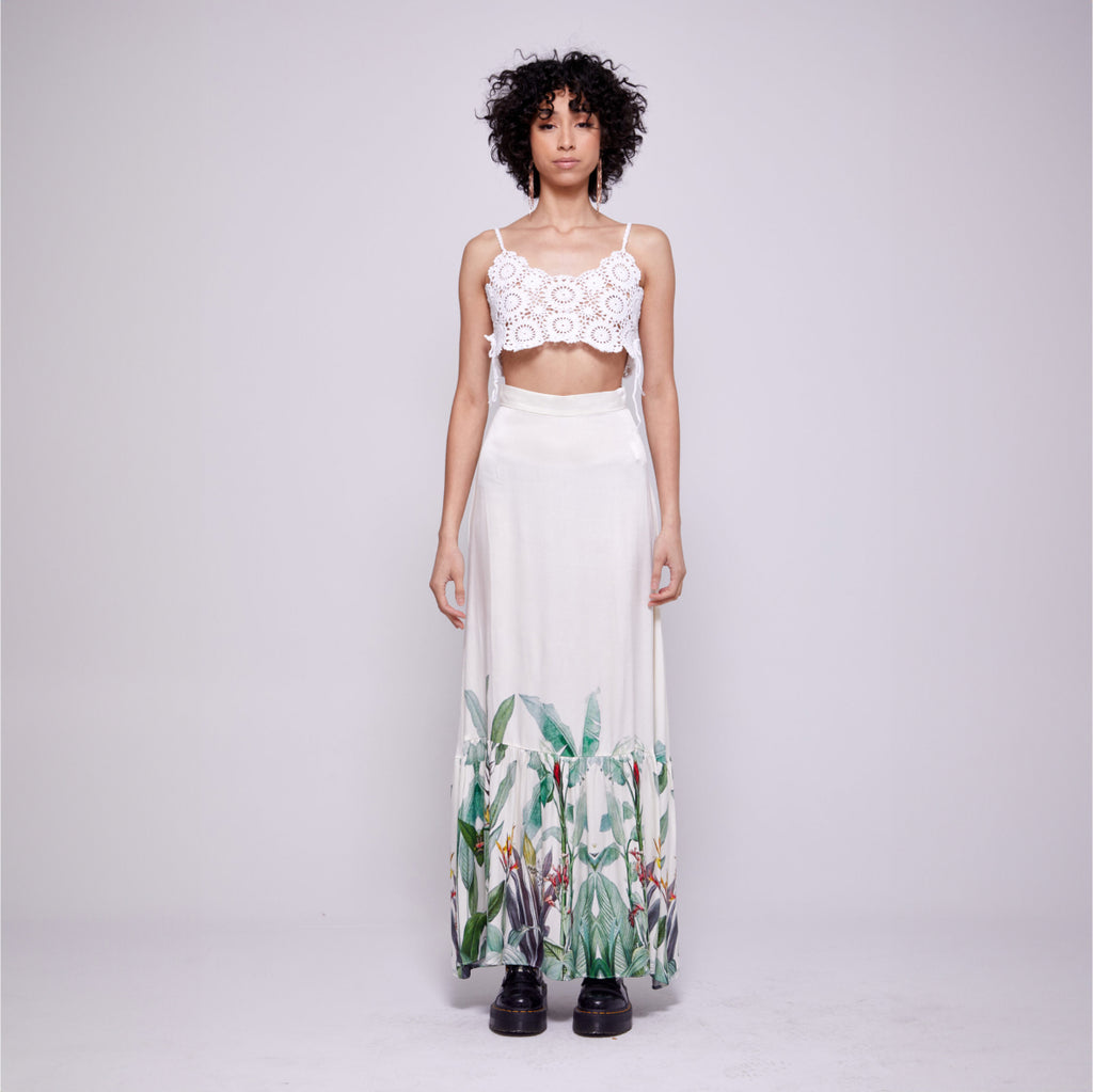 Anya | Crochet Flower Cropped Cami