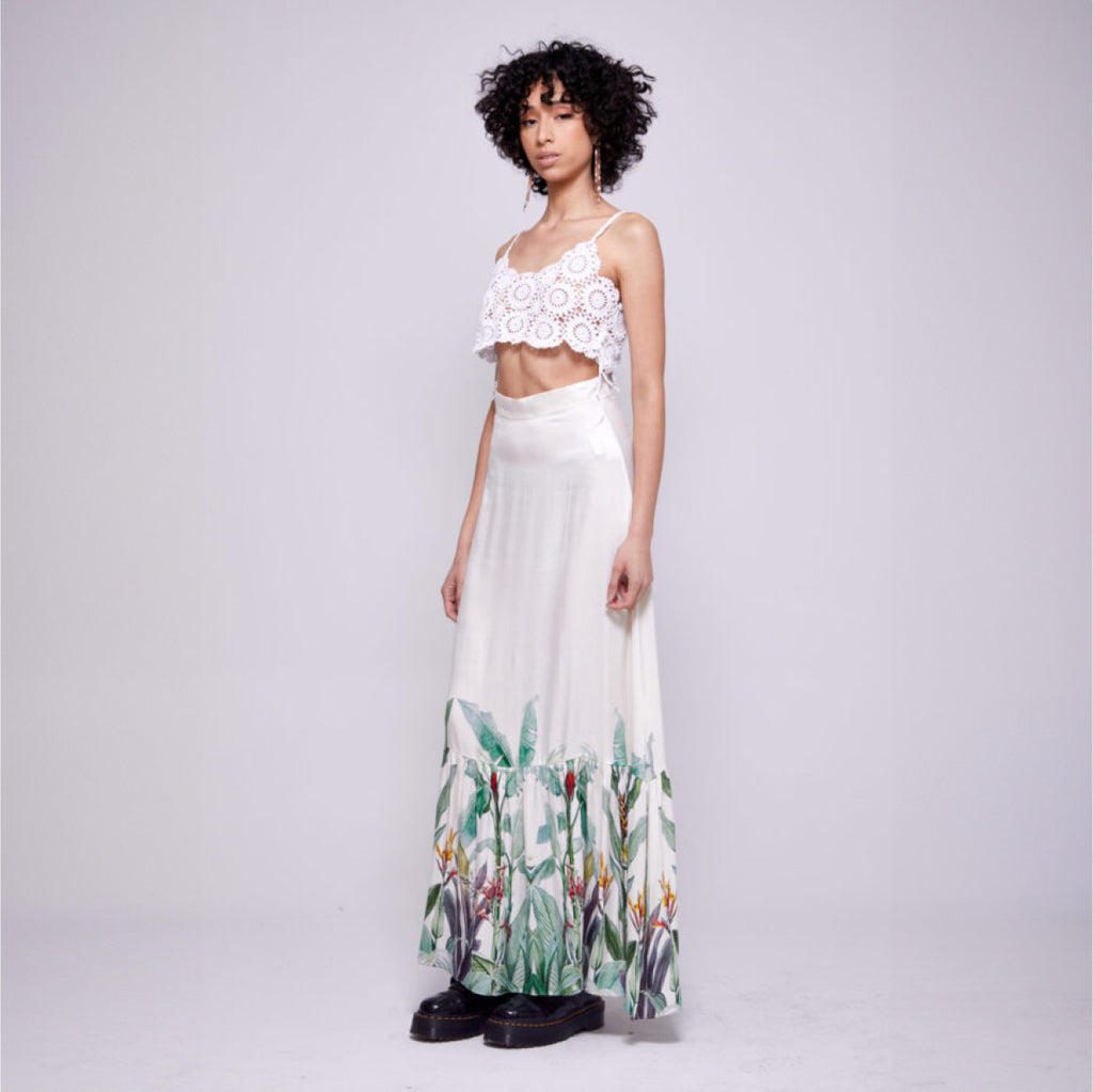 Anya | Crochet Flower Cropped Cami