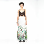 Anya | Charcoal Crochet Flower Cropped Cami