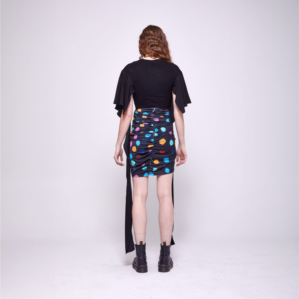 Avi | Ruched Mini Skirt