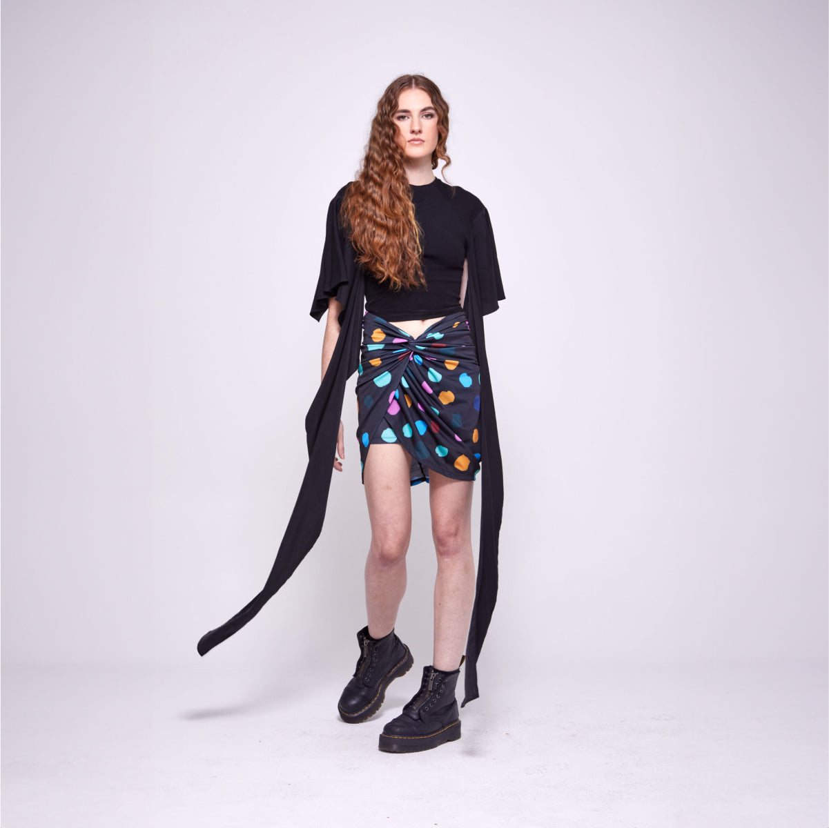 Avi | Ruched Mini Skirt