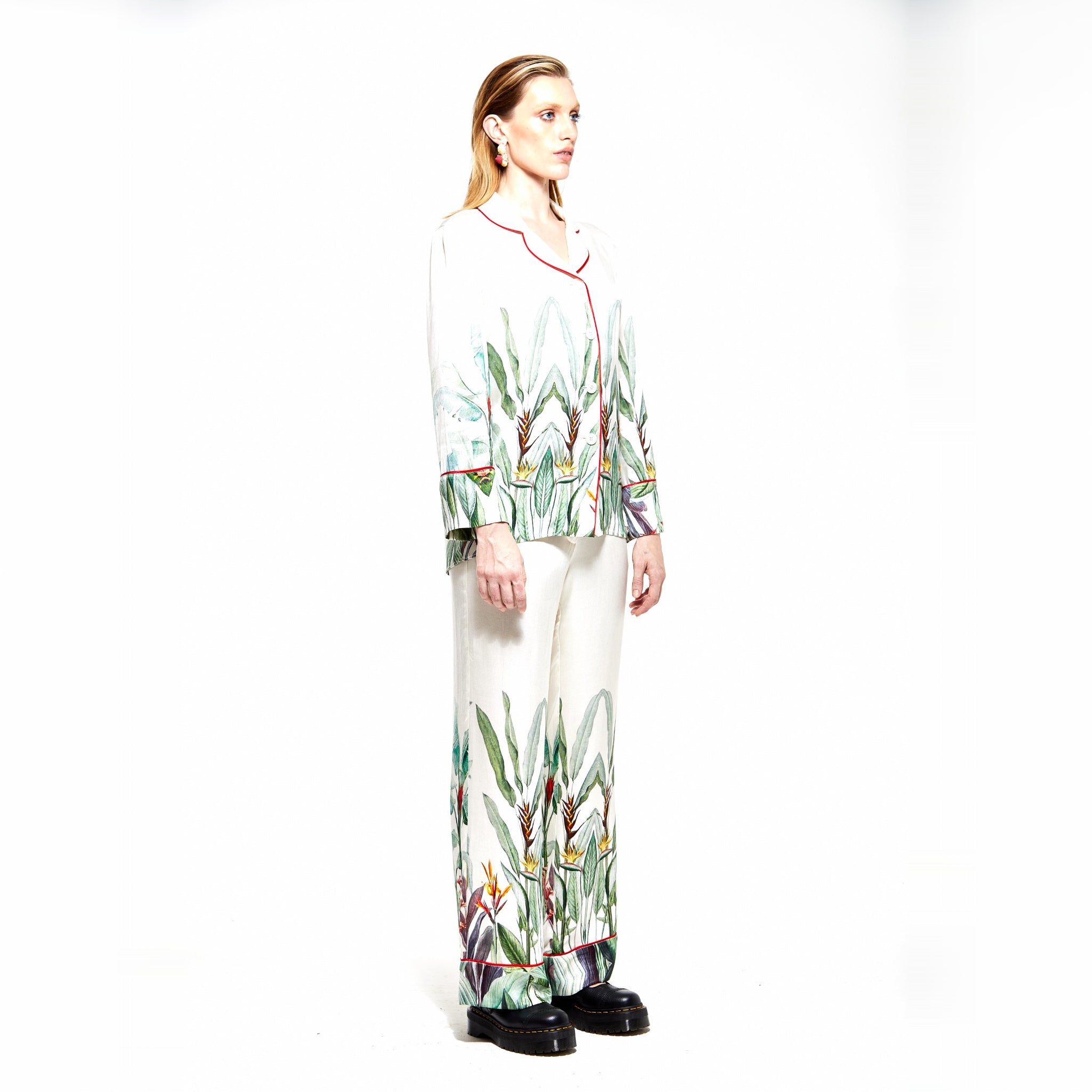 Azeala | Daytime Garden Silk Pajama Pants