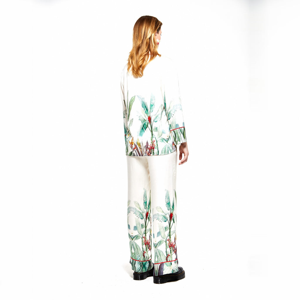 Azeala | Daytime Garden Silk Pajama Pants