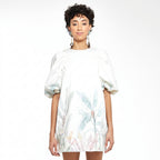 Palmas | Daytime Garden Puffed Sleeve Mini Sheath