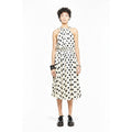 Magnolia | Halter Neck Midi Dress – White & Black