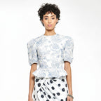 Addie | White Puffed Sleeve Blouse