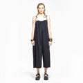 Pansy | Black Wide Leg Casual Jumpsuit