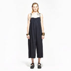 Pansy | Black Wide Leg Casual Jumpsuit
